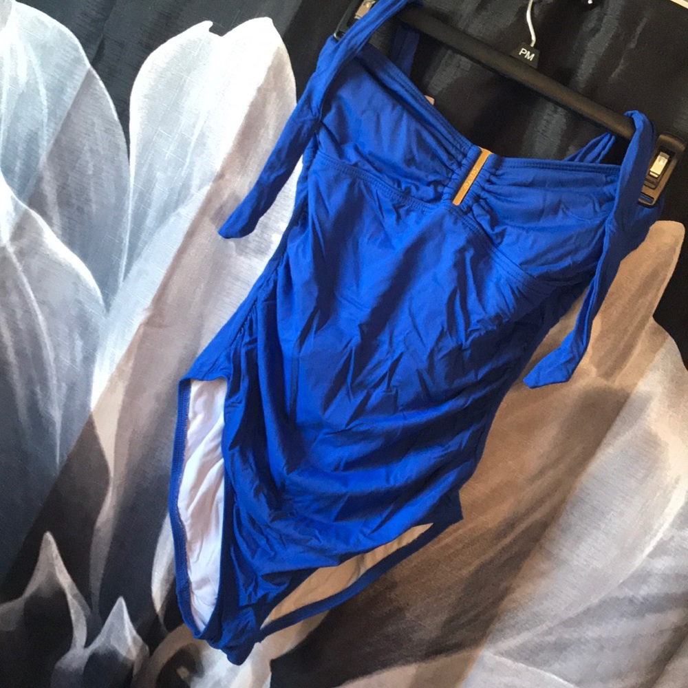 Calvin Klein royal blue one piece bathing suit